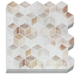 Tiles 3D Peel and Stick Wall Tile Shell Mosaic 10 Sheets - Side View