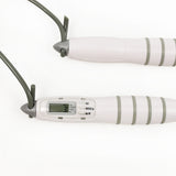 Digital LCD Skipping Jumping Rope - Gray - Rear View