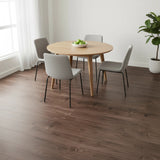 Vinyl Floor Tiles Self Adhesive Flooring Black Walnut Wood Grain 16 Pack 2.3SQM - 45-Degree Angle