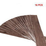 Vinyl Floor Tiles Self Adhesive Flooring Black Walnut Wood Grain 16 Pack 2.3SQM - Rear View