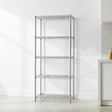 5 Tier Silver Metal Storage Rack Shelving Wire Shelf
