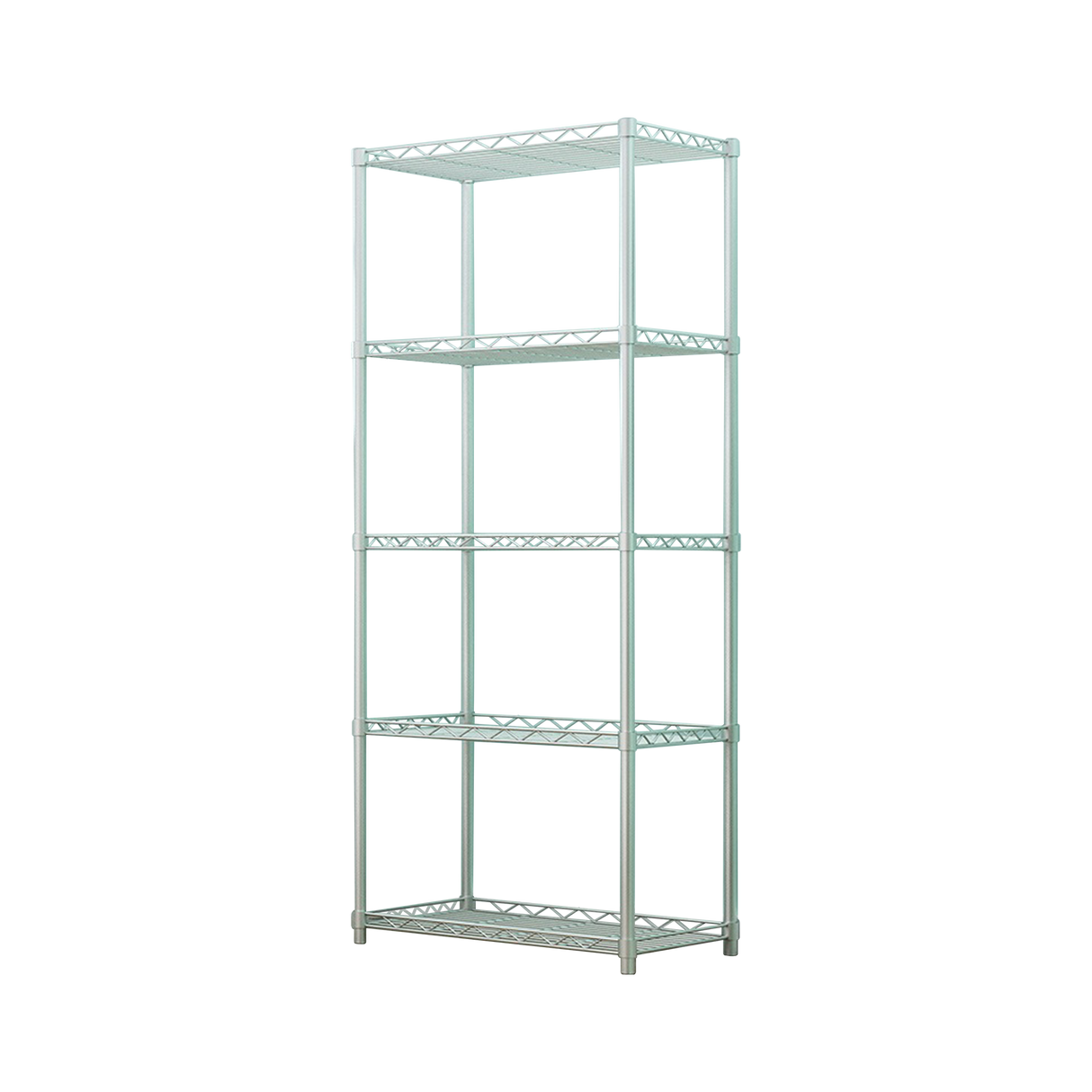 5 Tier Silver Metal Storage Rack Shelving Wire Shelf