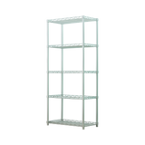5 Tier Silver Metal Storage Rack Shelving Wire Shelf