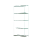 5 Tier Silver Metal Storage Rack Shelving Wire Shelf
