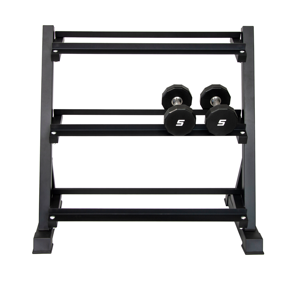 Dumbbell Rack Storage Stand Hex Weight Heavy Duty 3 Tier Wide Home Gym Fitness
