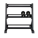 Dumbbell Rack Storage Stand Hex Weight Heavy Duty 3 Tier Wide Home Gym Fitness - Front View