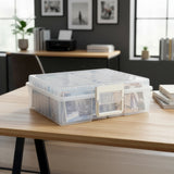 Jumbo Photo Storage Box 1600 4x6 Picture Album Organizer Container Craft Case - 45-Degree Angle