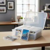 Jumbo Photo Storage Box 1600 4x6 Picture Album Organizer Container Craft Case - Low Angle