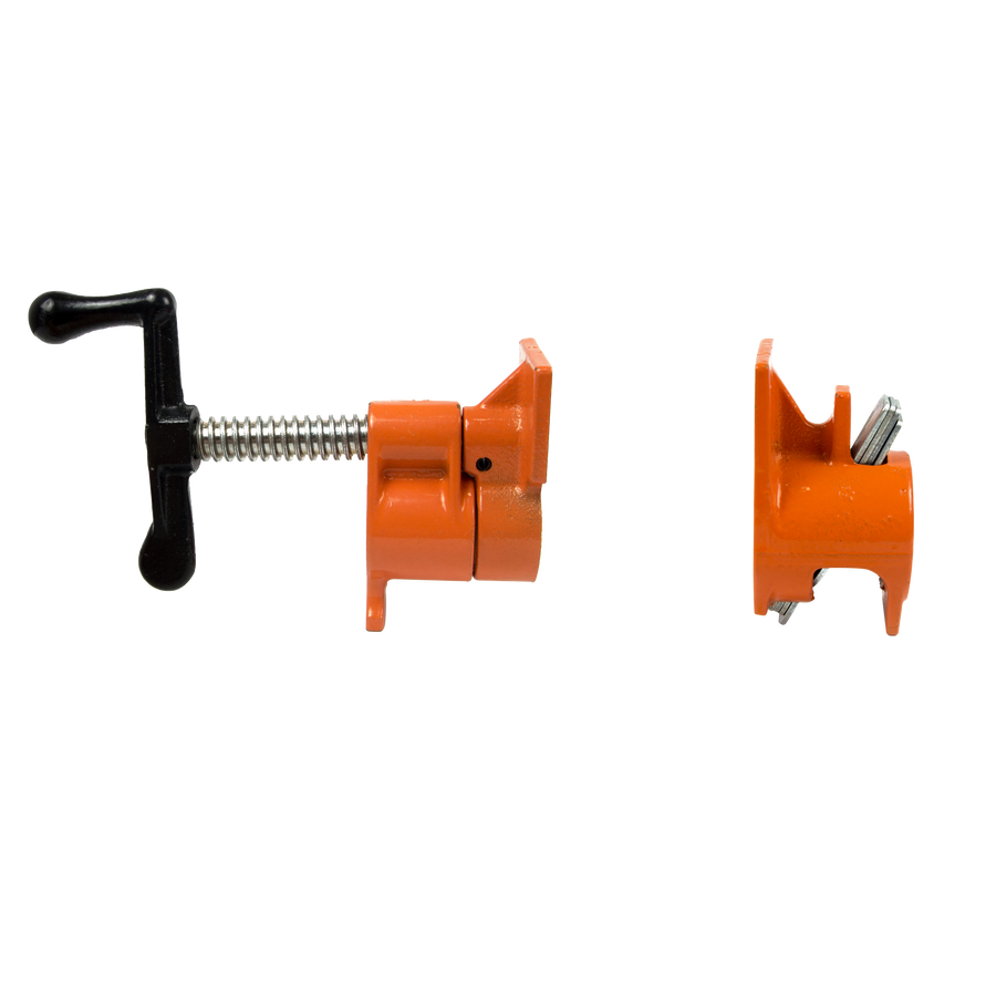 3/4" Wood Gluing Pipe Clamp Set (4 Pack) Heavy Duty PRO Woodworking Cast Iron, image 3