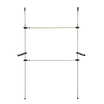 Heavy Duty Adjust Clothes Rail Storage Garment Shelf Hanging Display Stand Rack