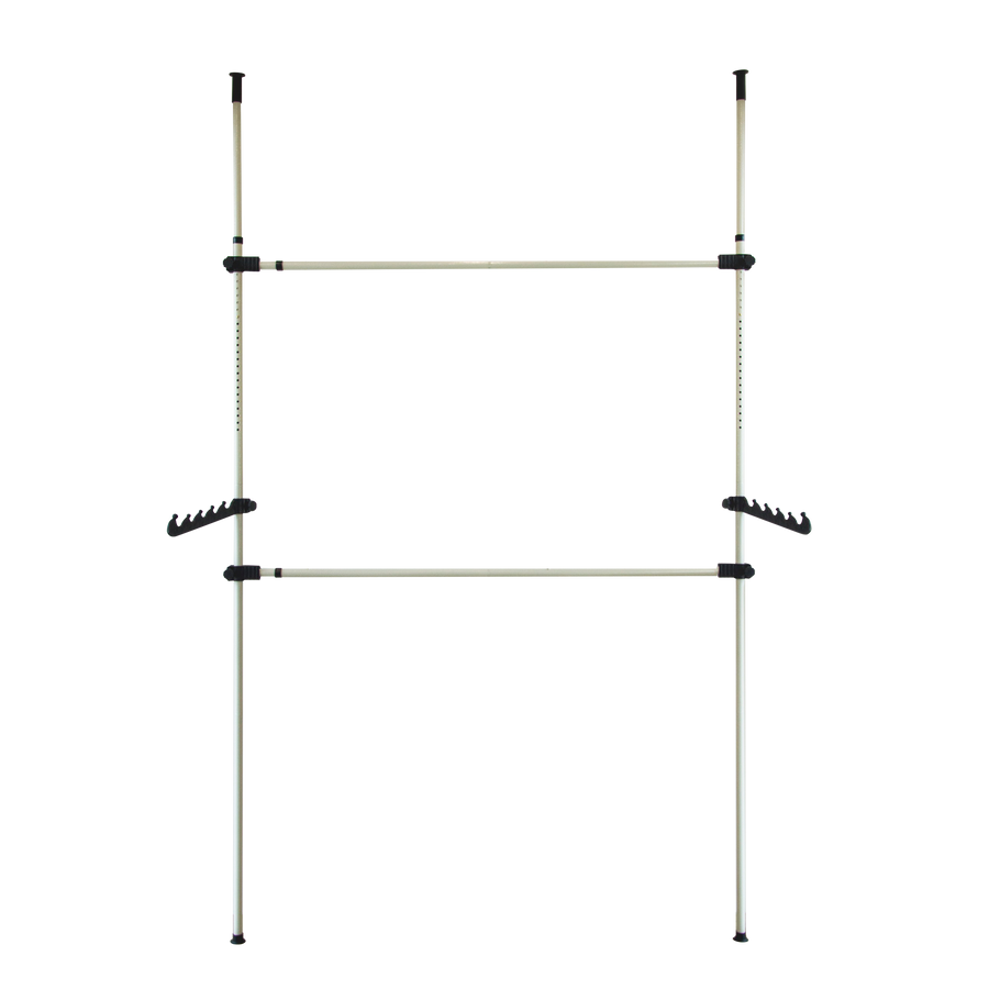 Heavy Duty Adjust Clothes Rail Storage Garment Shelf Hanging Display Stand Rack