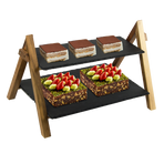 Party 2 Tier Cake Stand Slate Wedding Tiered Serving Stand Afternoon Tea