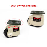 Leveling Casters Swivel Workbench Adjustable Wheel 1000KG Retractable 4PCS - Extra Image