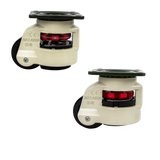 Leveling Casters Swivel Workbench Adjustable Wheel 1000KG Retractable 4PCS - Top-Down View