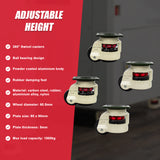 Leveling Casters Swivel Workbench Adjustable Wheel 1000KG Retractable 4PCS - Extra Image