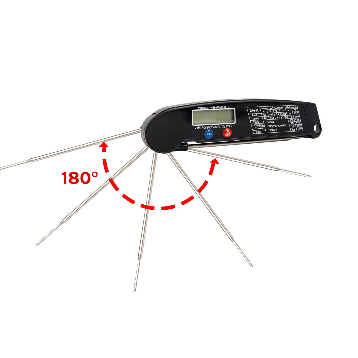 Digital Food Thermometer BBQ Tool Cooking Meat Kitchen Temperature Magnet