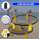 Mini Volleyball Set Outdoor Game Garden Beach Net Ball Kit Sport Toys - Rear View