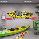 Pair Kayak Storage Rack Hanger Supporter Carrier Surfboard Holder Wall Bracket - Low Angle