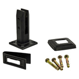 Balustrade Black Glass Clamp 304 Stainless Spigot Pool Fencing Fence - Top-Down View