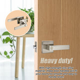Door Handle Set Lever Privacy Function Square Satin Nickel