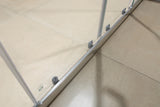 1400-1600mm Sliding Door Safety Glass Shower Screen Chrome By Della Francesca - Rear View