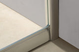 1400-1600mm Sliding Door Safety Glass Shower Screen Chrome By Della Francesca - Close-Up Angle