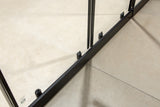 1400-1600mm Sliding Door Safety Glass Shower Screen Black By Della Francesca