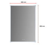 Smart Mirror Bathroom Vanity LED Lighted Wall Mirror 800x600mm - Extra Image