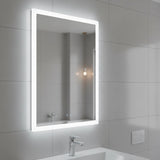 Smart Mirror Bathroom Vanity LED Lighted Wall Mirror 800x600mm - Close-Up Angle
