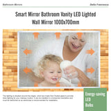Smart Mirror Bathroom Vanity LED Lighted Wall Mirror 1000x700mm - Extra Image