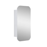 Rectangle Wall Hung Bathroom Mirror Shaving Cabinet Vanity Matte White