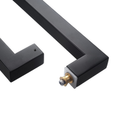 Entrance Door Pull Handle Matte Black 800mm - Rear View