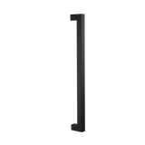 Entrance Door Pull Handle Matte Black 1200mm - Side View