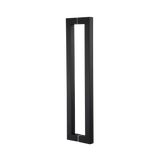 Entrance Door Pull Handle Matte Black 1200mm - 45-Degree Angle