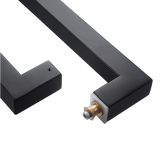 Entrance Door Pull Handle Matte Black 1200mm - Close-Up Angle