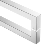 Entrance Door Pull Handle Brushed satin 800mm - Close-Up Angle