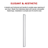 Entrance Door Pull Handle Brushed satin 1800mm - Extra Image