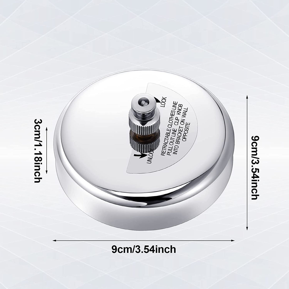 Stainless Steel Retractable Single Clothes Line Dryer Laundry Indoor Outdoor