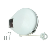 Retractable Clothesline Hang Clothes Line 20 Ft Retracts Automatically - Side View