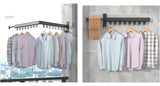 Foldable Wall Hanging Clothes Drying Rack Clothes Balcony Retractable Hanger - Front View