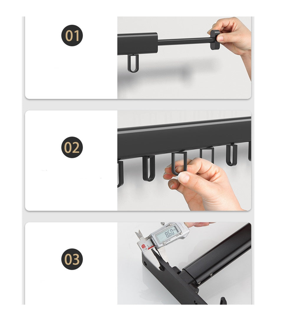 Foldable Wall Hanging Clothes Drying Rack Clothes Balcony Retractable Hanger