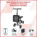 Knee Walker Scooter Mobility Alternative Crutches Wheelchair Portable - Rear View