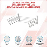 Pull Out Clothes Airer &ndash; Expanding Laundry Drying Line for Caravan, RV & Home