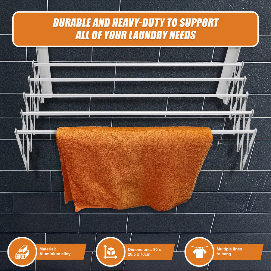 Pull Out Clothes Airer &ndash; Expanding Laundry Drying Line for Caravan, RV & Home