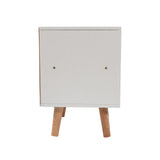 Bedside Tables Drawers Side Table Nightstand White Storage Cabinet Wood - 45-Degree Angle