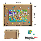 Wooden Jigsaw Puzzle Table Board Storage Table Tray Puzzle For Adult Kid - Extra Image