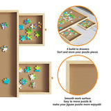 Wooden Jigsaw Puzzle Table Board Storage Table Tray Puzzle For Adult Kid