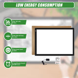 A2 LED Light Box Tracing Board Art Design Stencil Tattoo Copy Drawing Pad - Close-Up Angle