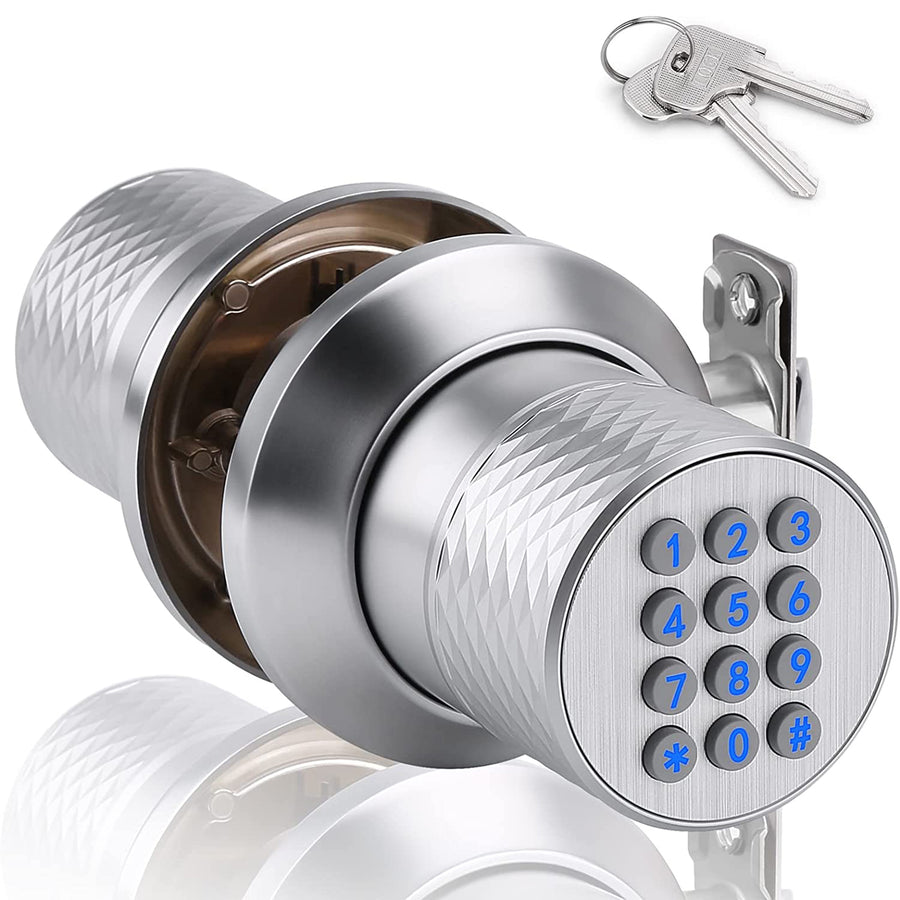Digital Electronic Code Door Lock Keyless Entry Keypad Programmable Lock Knob