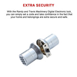 Digital Electronic Code Door Lock Keyless Entry Keypad Programmable Lock Knob - Low Angle